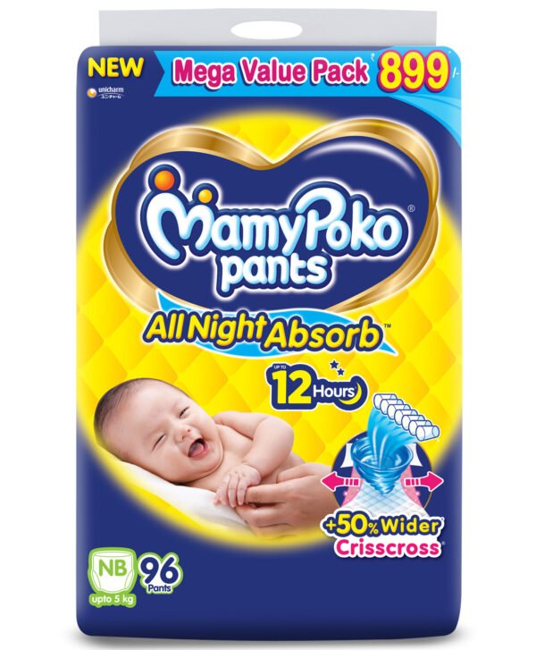 MamyPoko Pants All Night Absorb New Born (Up-to 5Kgs ) - Image 6