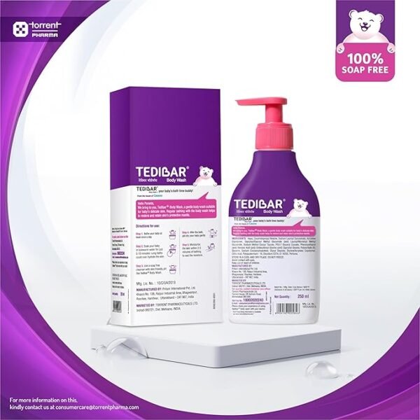 Tedibar Rich Moisturising Baby Body Wash 250ml - Image 2