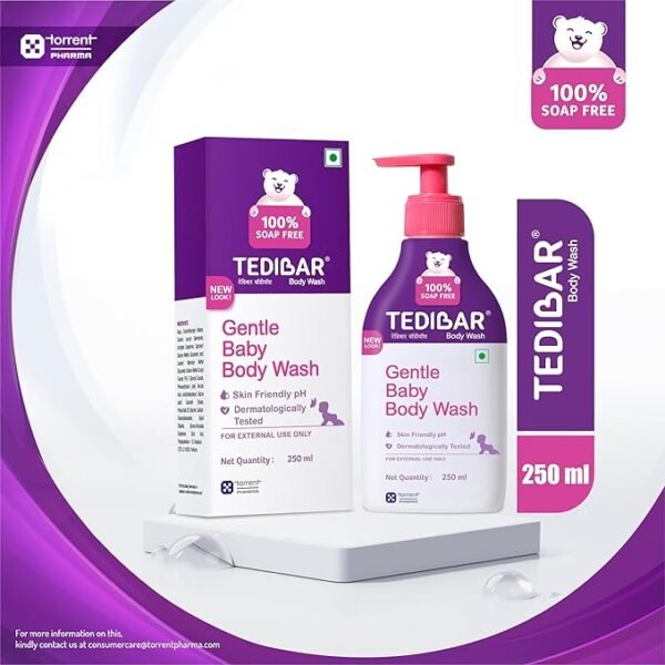 Tedibar Rich Moisturising Baby Body Wash 250ml - Image 3
