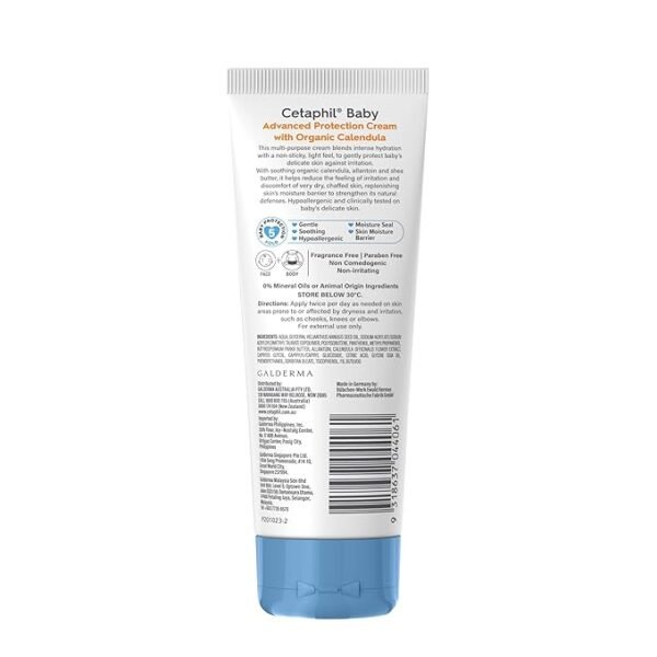 Cetaphil Baby Cream, Face & Body Moisturizing Cream (85ml) - Image 2