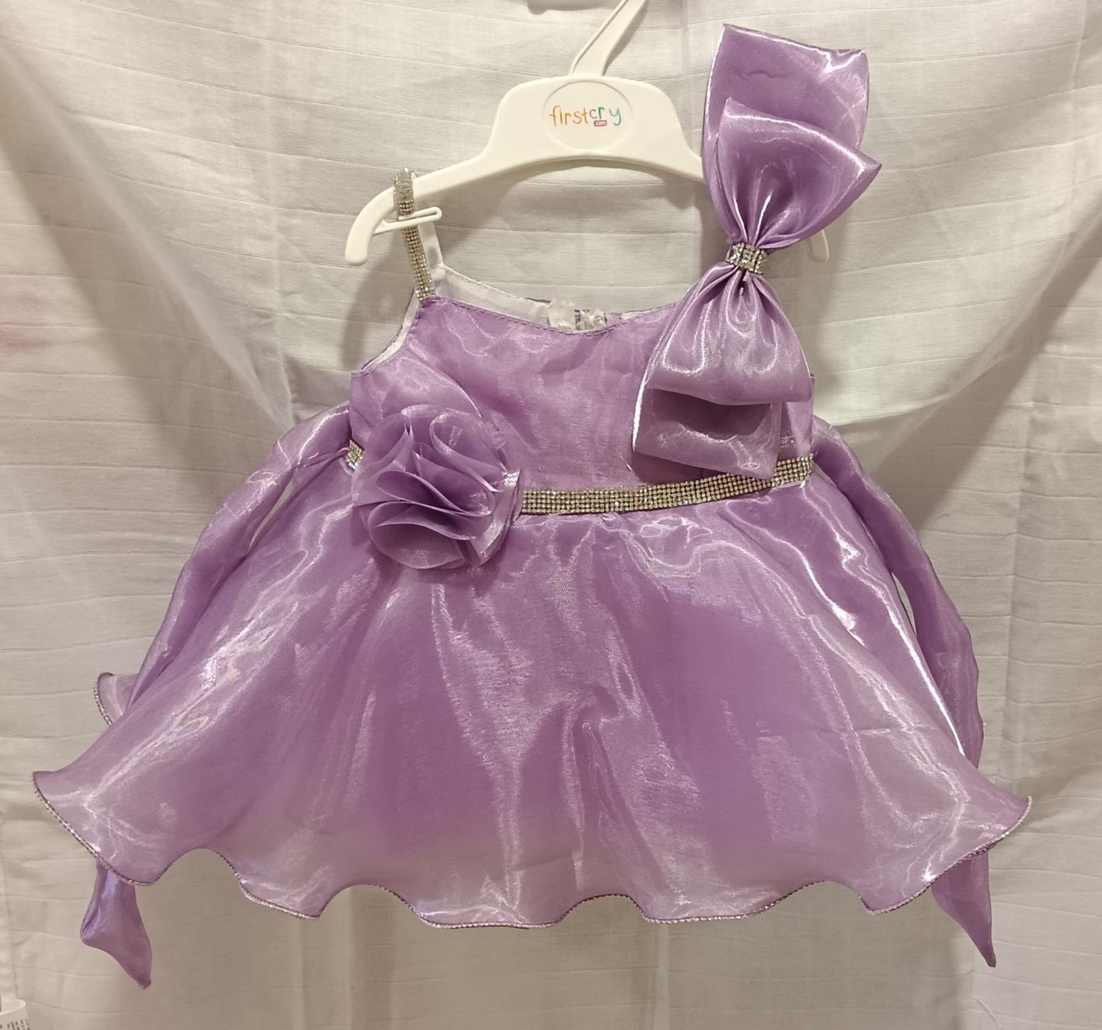 Girls Lavender Organza Frock