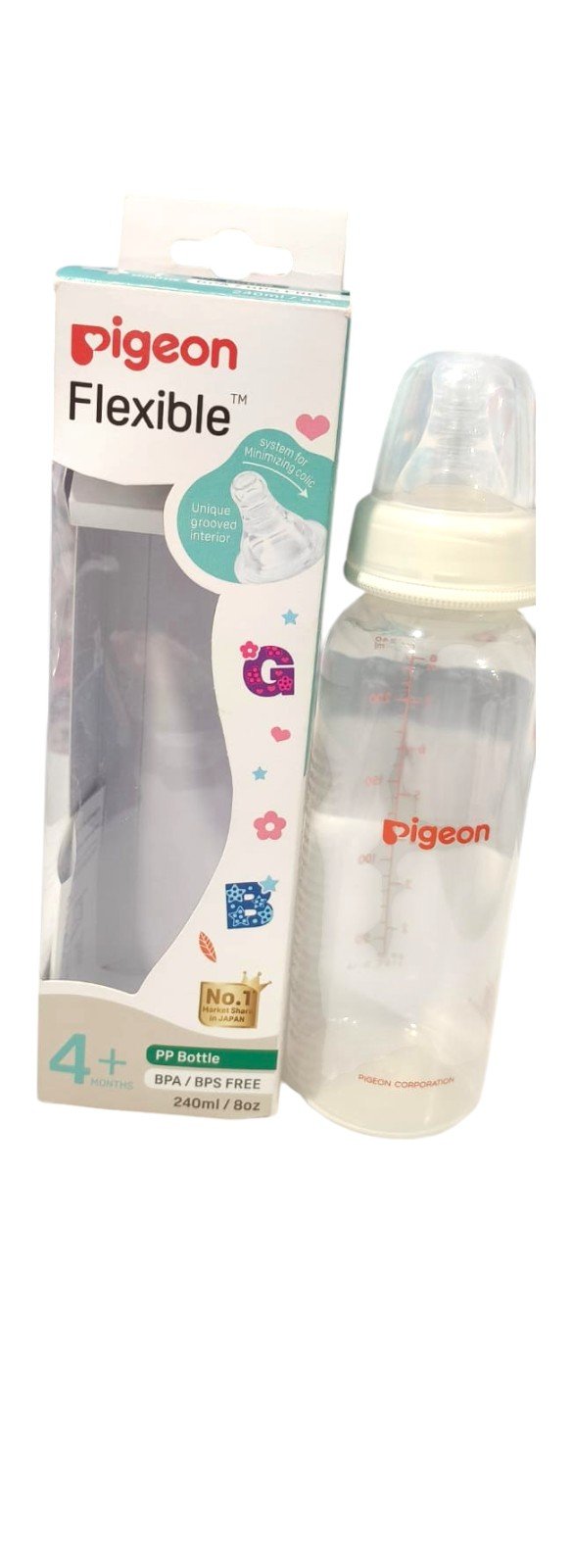Pigeon Flexible Baby Feeding Bottle 240ml - Image 5