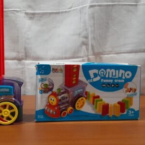 Dominos Train Toy 60 Pcs Domino Blocks with Music and 3D-Lights