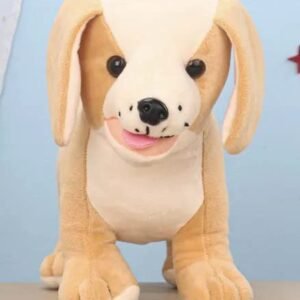 Fun Zoo Cute Super Soft Velboa Fabric Animal Stuffed Plush Dog Toy for Kids Baby Girls & Boys