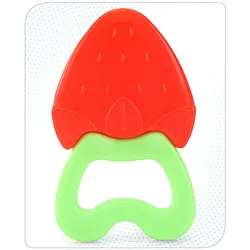 Babyhug Silicone Teether – Strawberry Design
