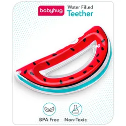 Babyhug Water Filled Teether – Watermelon Slice Design
