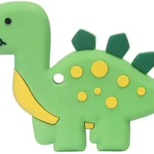 Pink Dinosaur Silicone Baby Teether