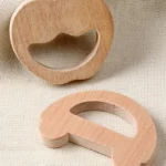 Babyhug Natural-Wood Teether Set – Pack of 2 (Alphabet D & Lips Design) - Image 2