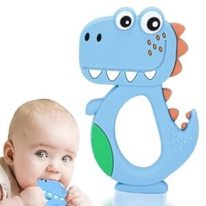 Dino Baby Teething Toy – BPA-Free Silicone Dinosaur Teether
