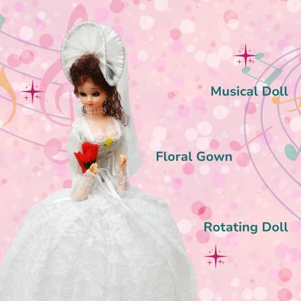 Elegant Bride Doll with Lace Gown - Image 3