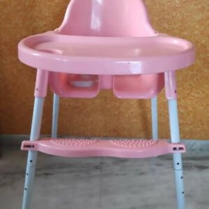 Babyhug Pink High Chair with Footrest & Feeding Tray