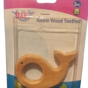 Mommas Baby Neem Wood Teether – Whale Shape