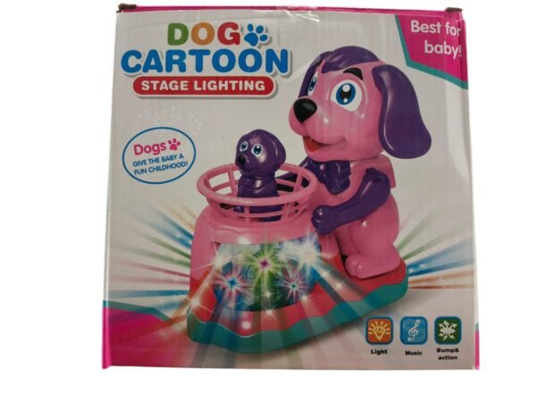 Dog Cartoon Stage Lighting Toy – Musical Bump & Go Dog - Image 3