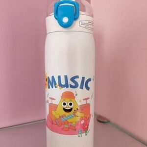Kids Musical Theme Water Bottle with Flip-Top Lid – 500ml