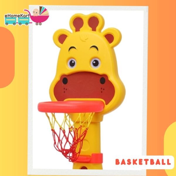Baybee Giraffe Basketball Hoop Stand for Kids - Image 12
