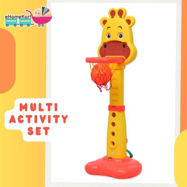 Baybee Giraffe Basketball Hoop Stand for Kids - Image 10