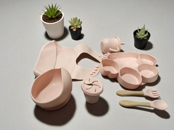 Silicone Baby Feeding Set – 10-Piece Mealtime Essentials Kit - Image 4