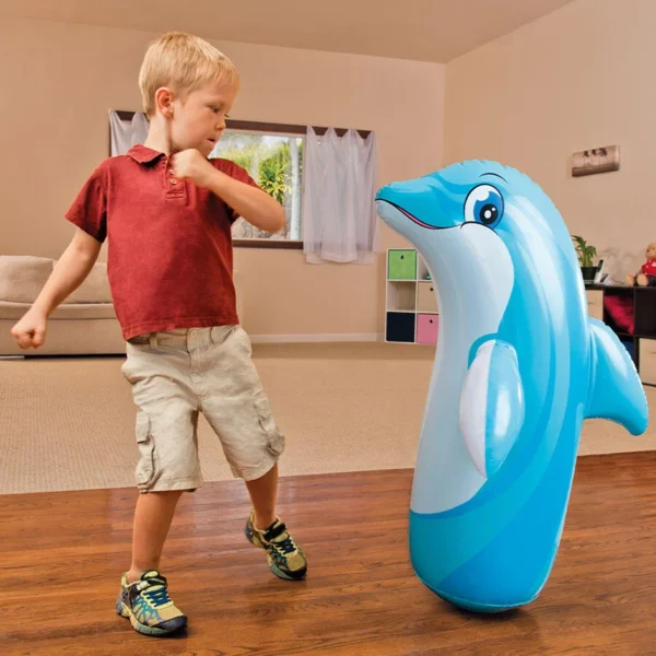 Intex Wet Set Collection – Inflatable Dolphin Bop Bag  Description: - Image 2