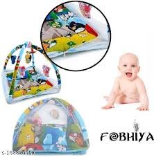Colorful Baby Play Gym Mat with Hanging Toys & Pillow