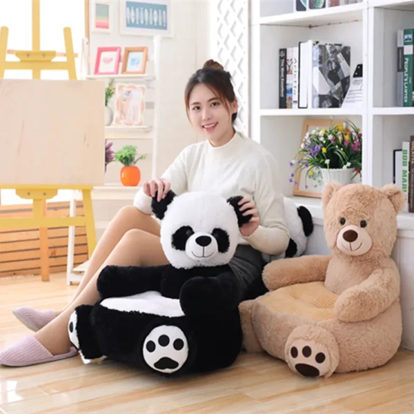 Baby Plush Panda Sofa Seat - Image 4