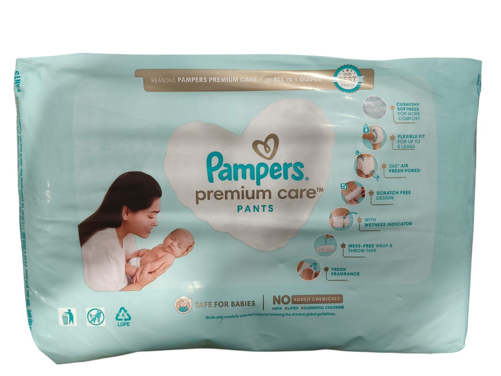 Pampers Premium Care Pants – New Baby (Up to 5kg) - Image 4