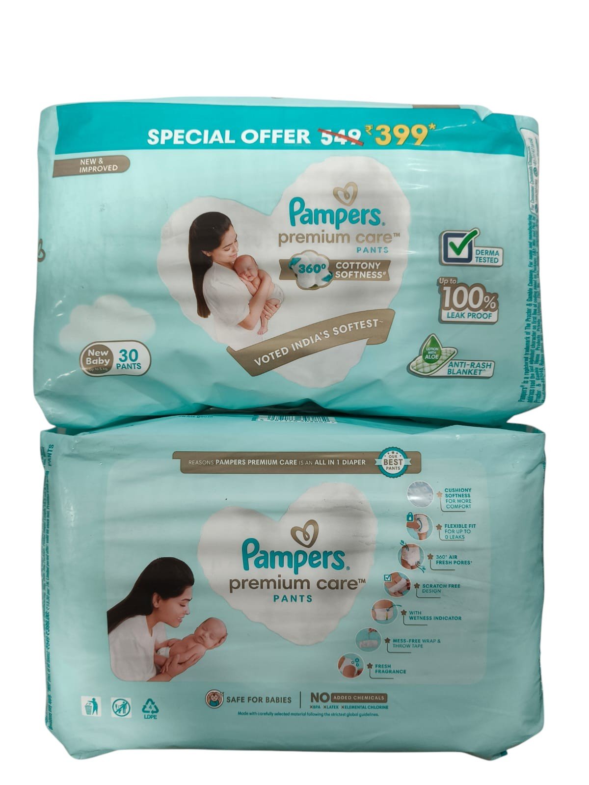 Pampers Premium Care Pants – New Baby (Up to 5kg) - Image 2