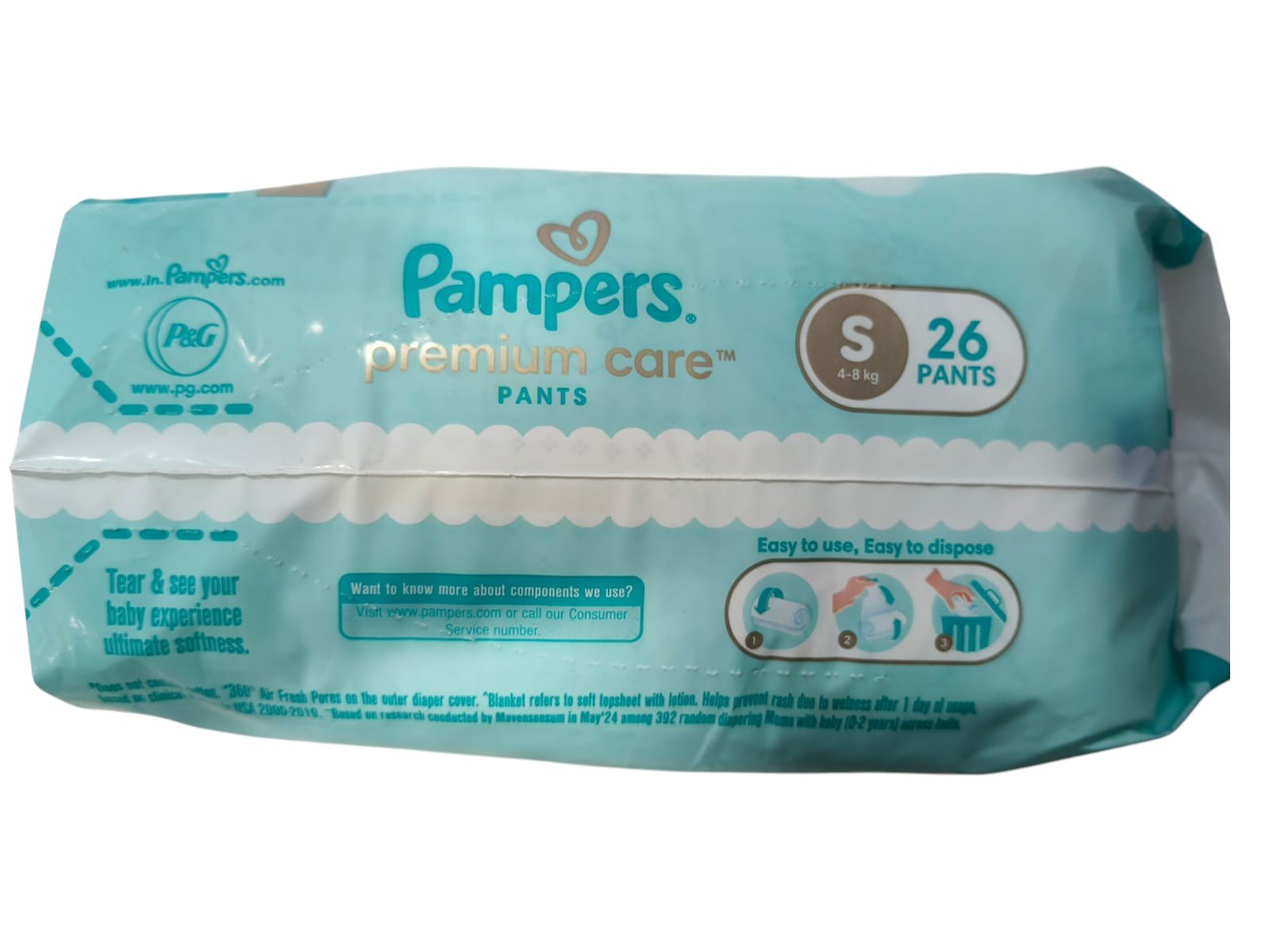 Pampers Premium Care Pants – Small (S) Size, 26 Pants - Image 4