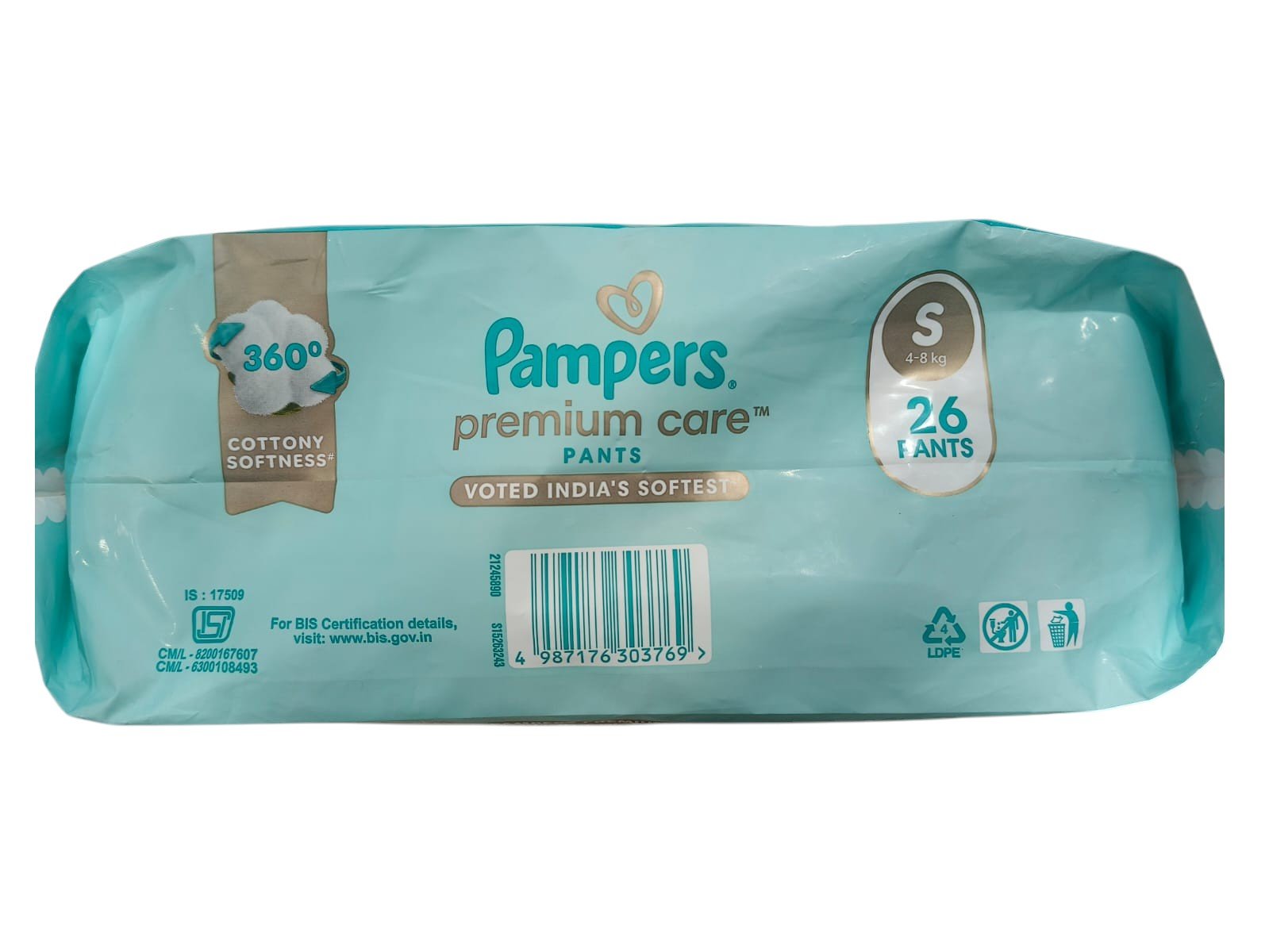 Pampers Premium Care Pants – Small (S) Size, 26 Pants - Image 3