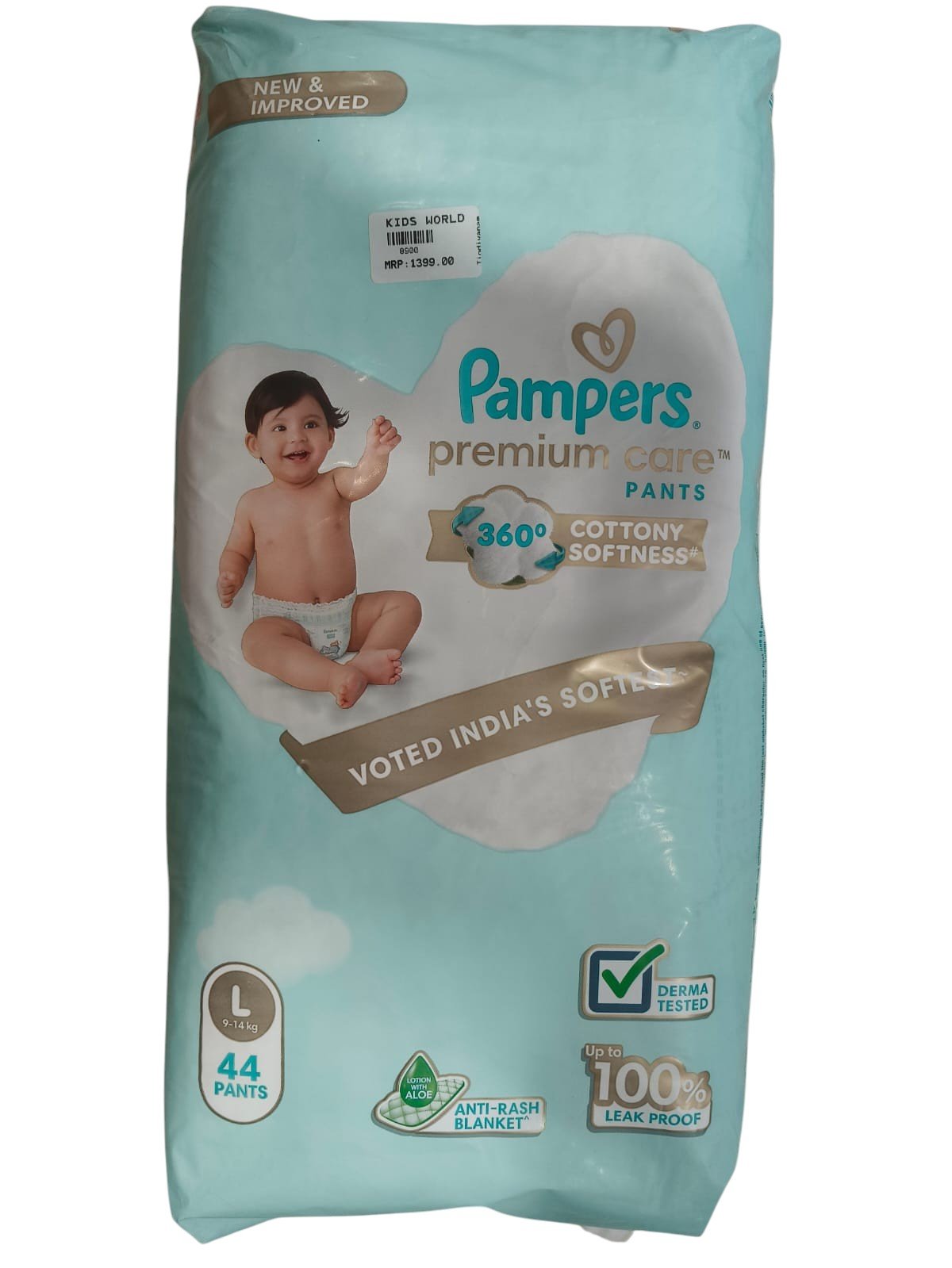 Pampers Premium Care Pants – Large (9–14 kg), 44 Pants