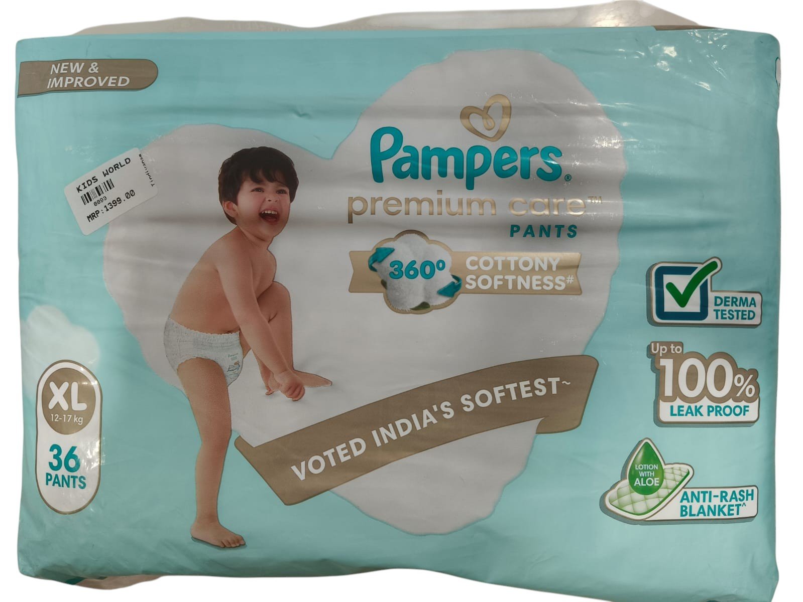 Pampers Premium Care Pants – Extra Large (XL), 36 Pants